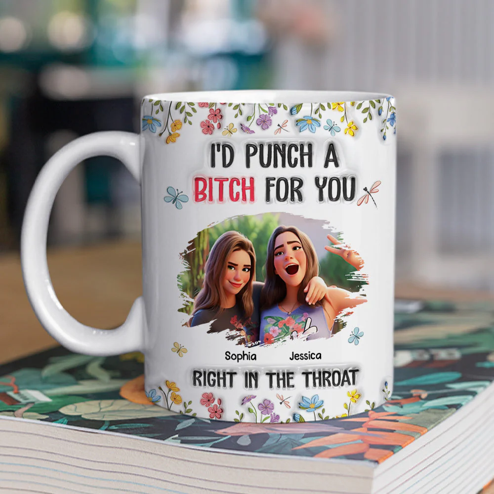 Sassy Bestie - Personalized Custom 3D Inflated Effect Mug - Image 2
