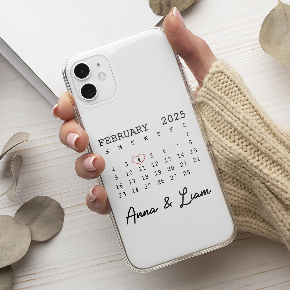 Save The Date Forever - Personalized Custom Phone Case - Image 2