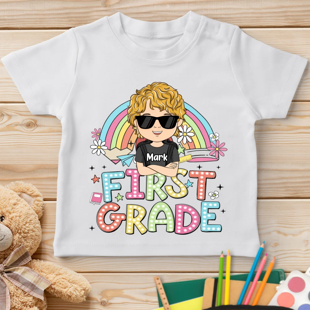 School Level Unlocked - Personalized Custom Youth T-shirt - Image 7