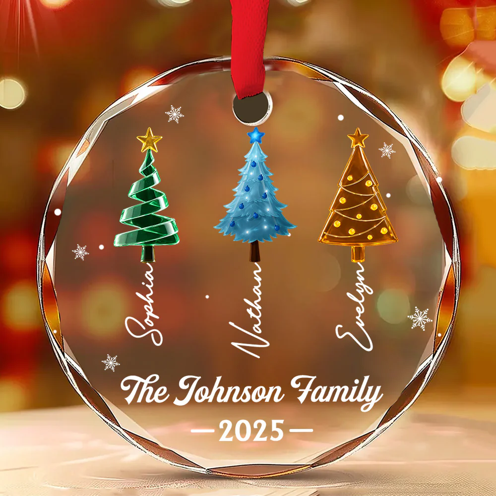 Season Love - Personalized Custom Glass Ornament - Image 2