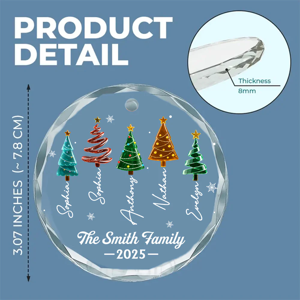 Season Love - Personalized Custom Glass Ornament - Image 6