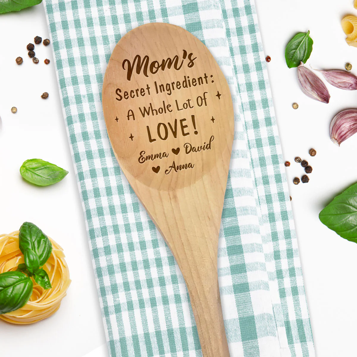 Secret Ingredient - Personalized Custom Engraved Wooden Spoon