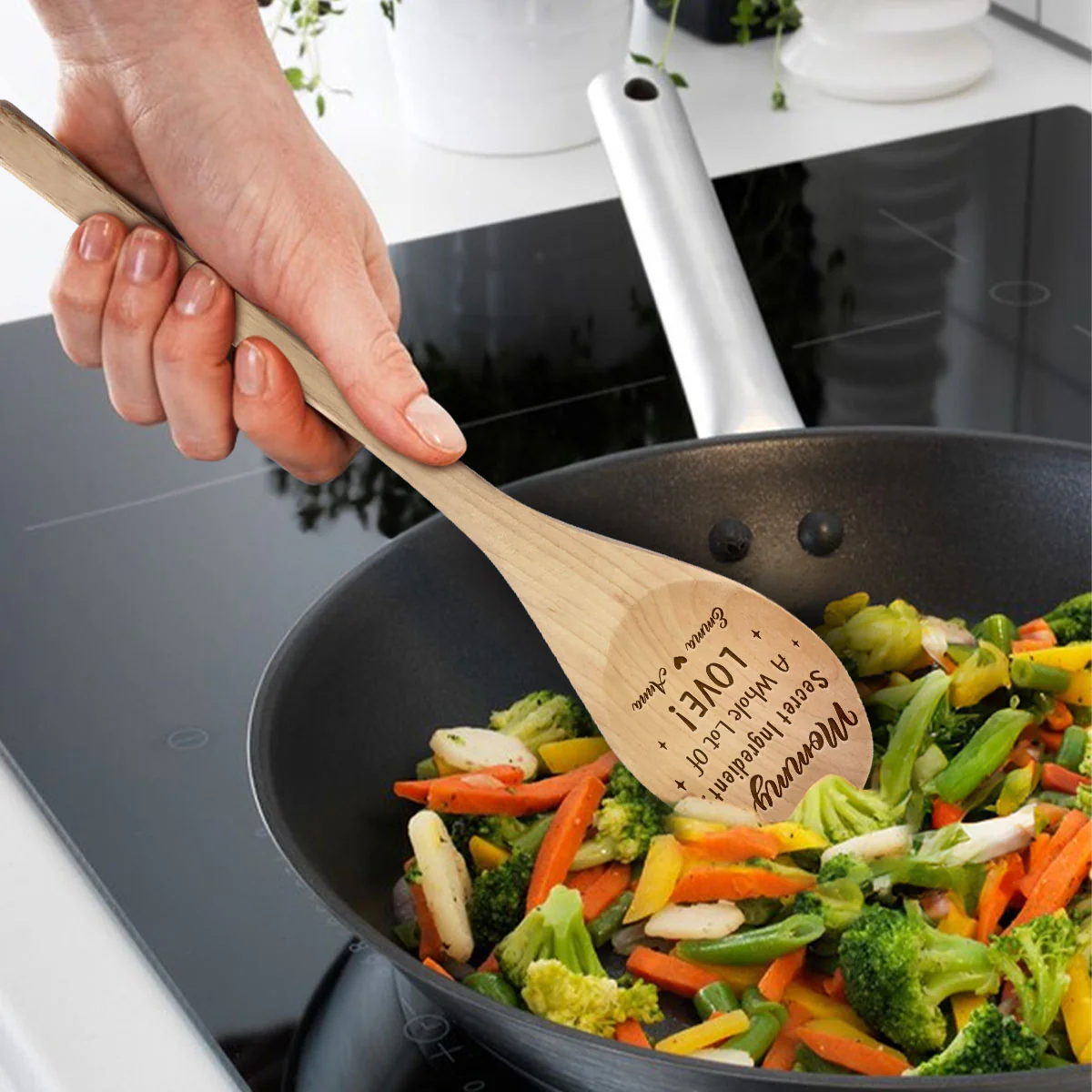 Secret Ingredient - Personalized Custom Engraved Wooden Spoon - Image 3