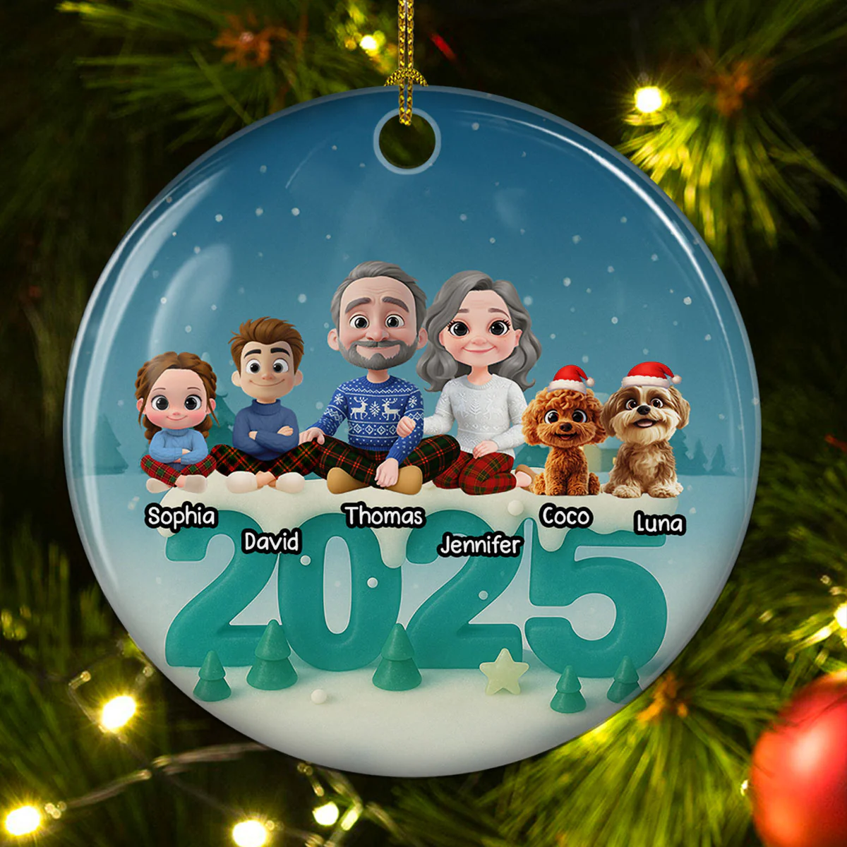 See Through You - Personalized Custom 3D Effect Ceramic Ornament - Image 4