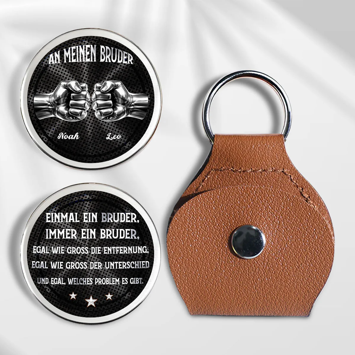 Seelenverwandter Bester Freund – Personalisierte Taschenumarmung