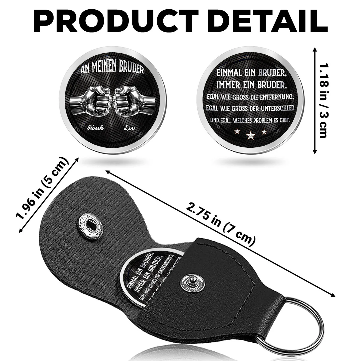 Seelenverwandter Bester Freund – Personalisierte Taschenumarmung - Image 6