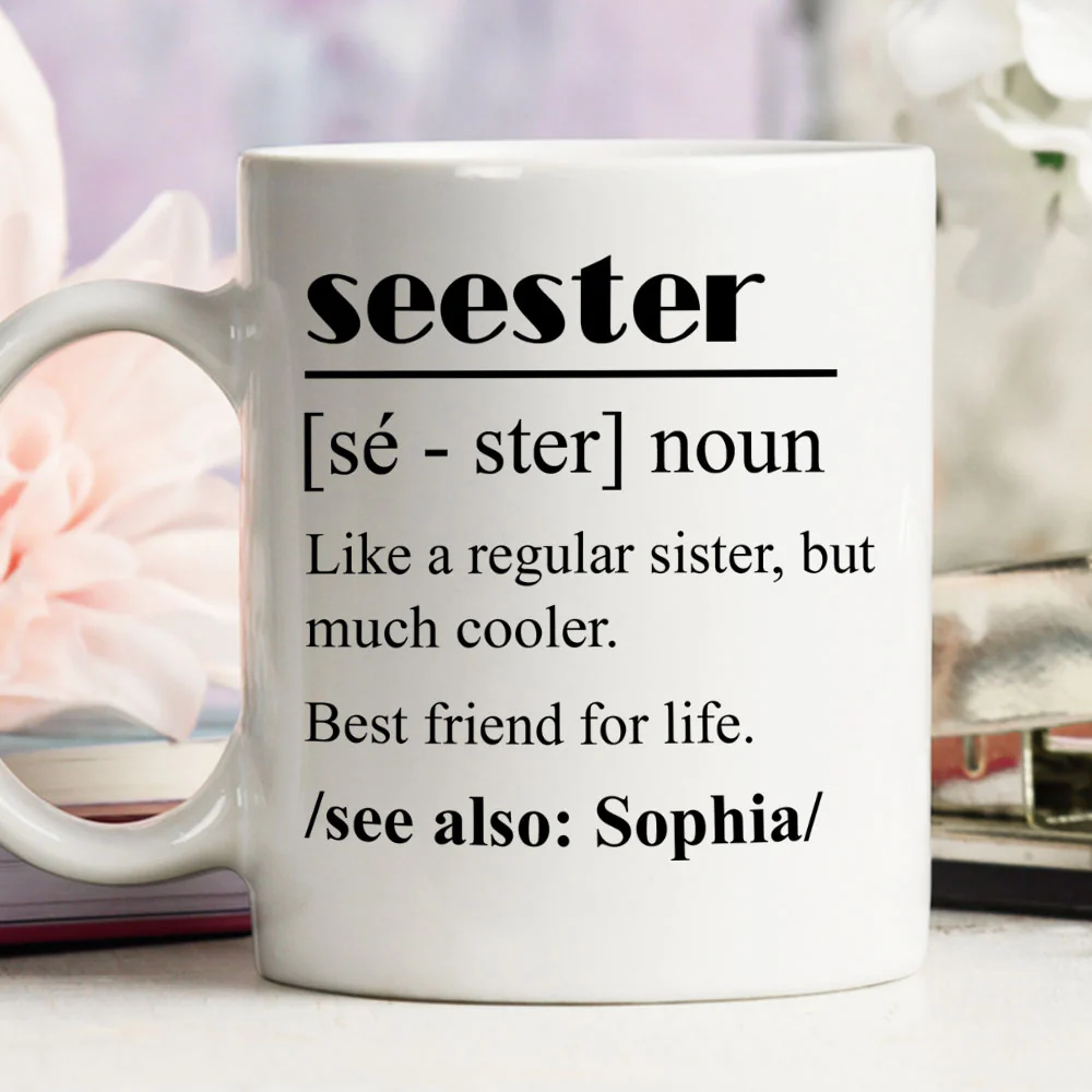 Seester - Personalized Custom Coffee Mug - Image 3