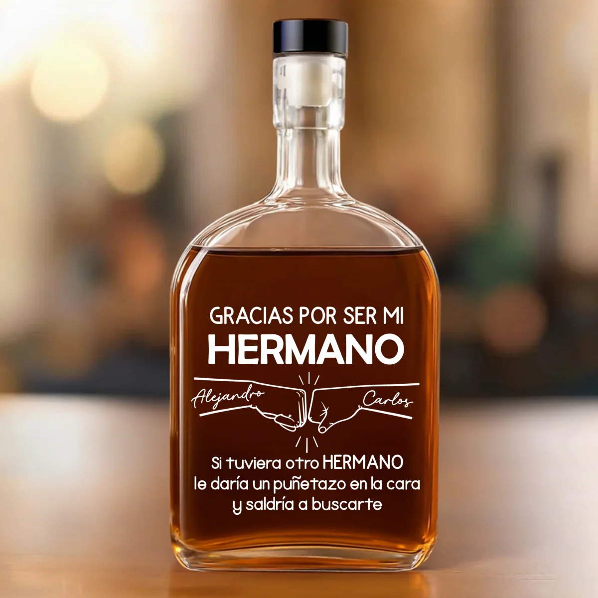 Ser Mi Hermano - Licorera Personalizada a Medida - Image 7