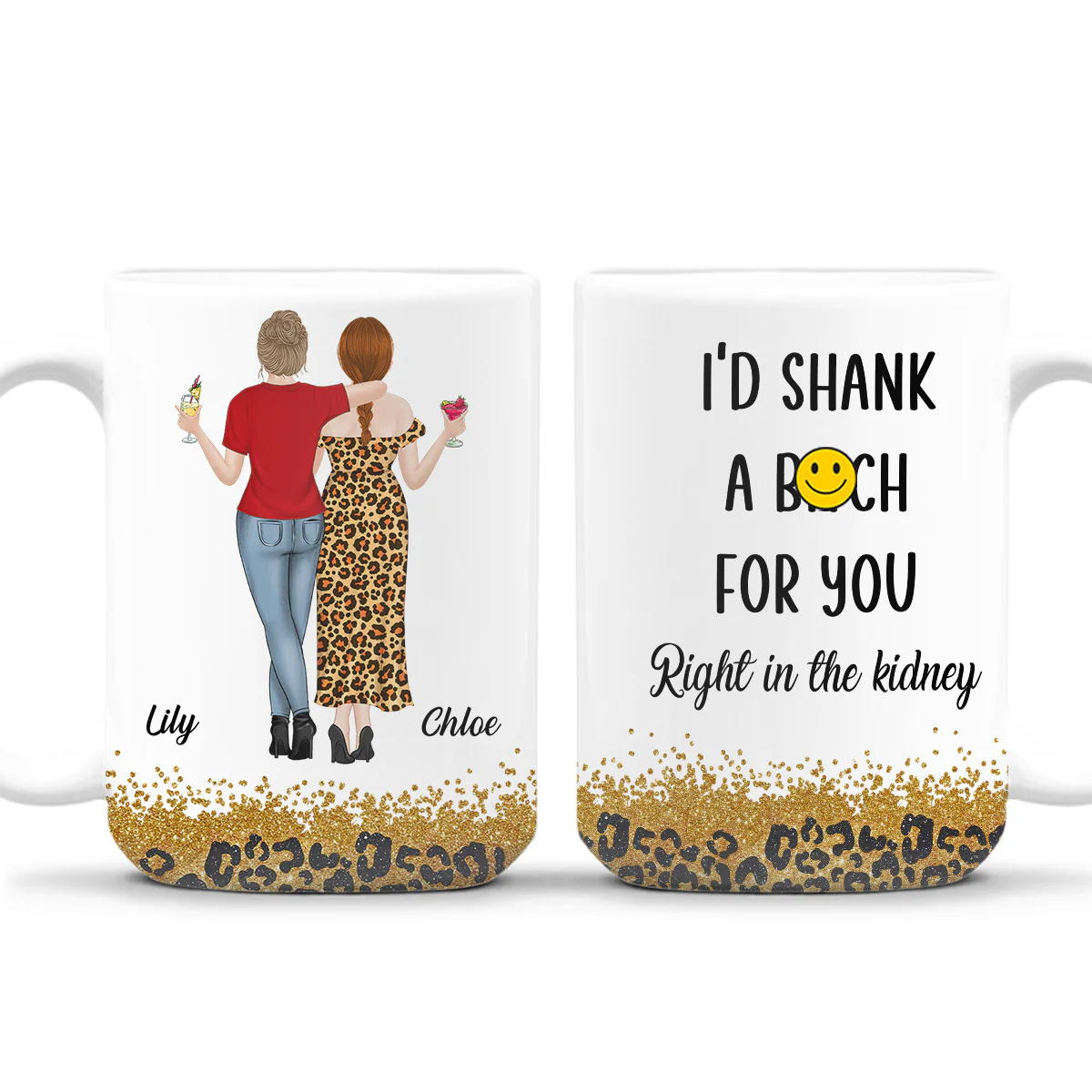 Shank A Bitch For You - Personalized Custom Coffee Mug - Image 4
