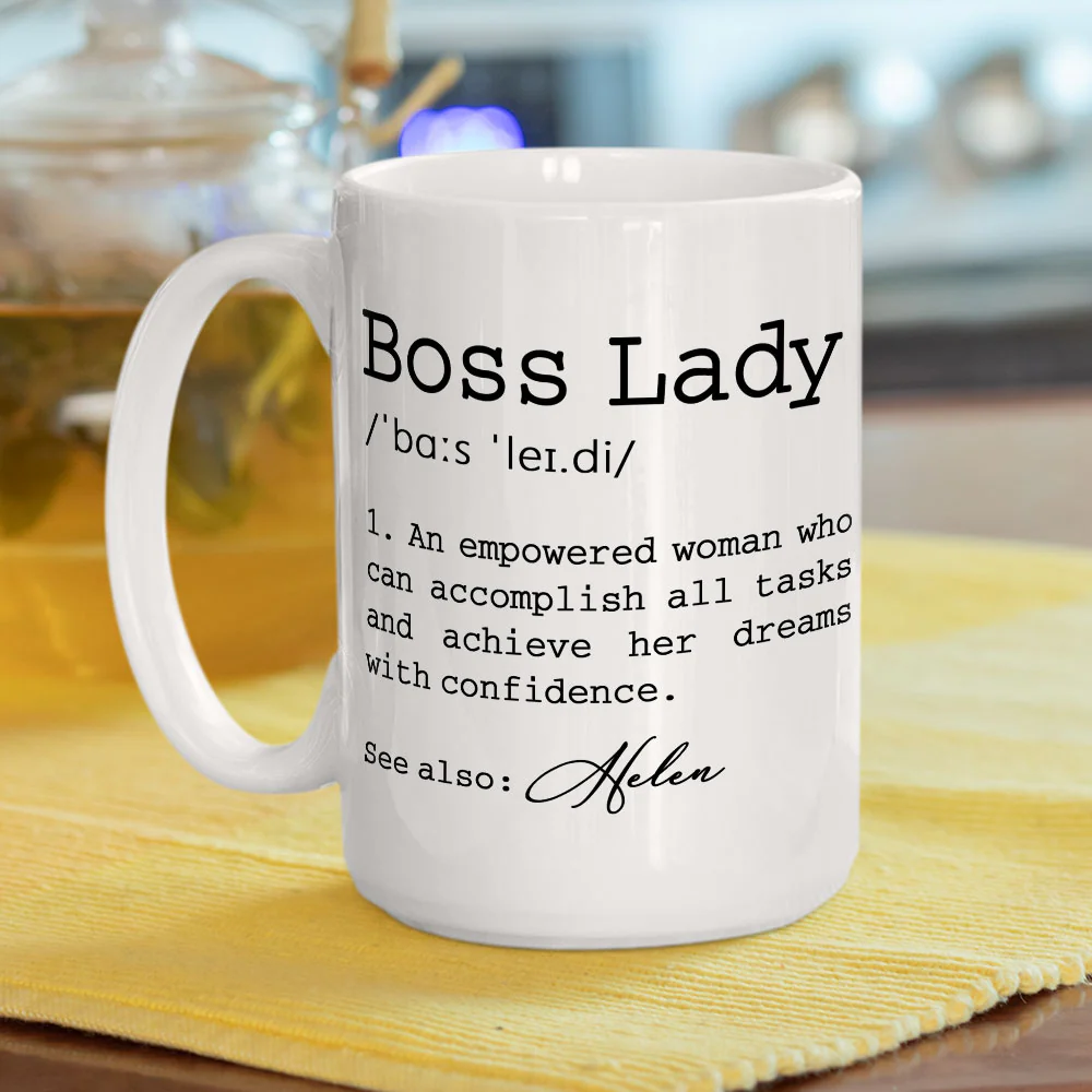 She Turns Goals Into Gold - Personalized Custom Coffee Mug - Image 4