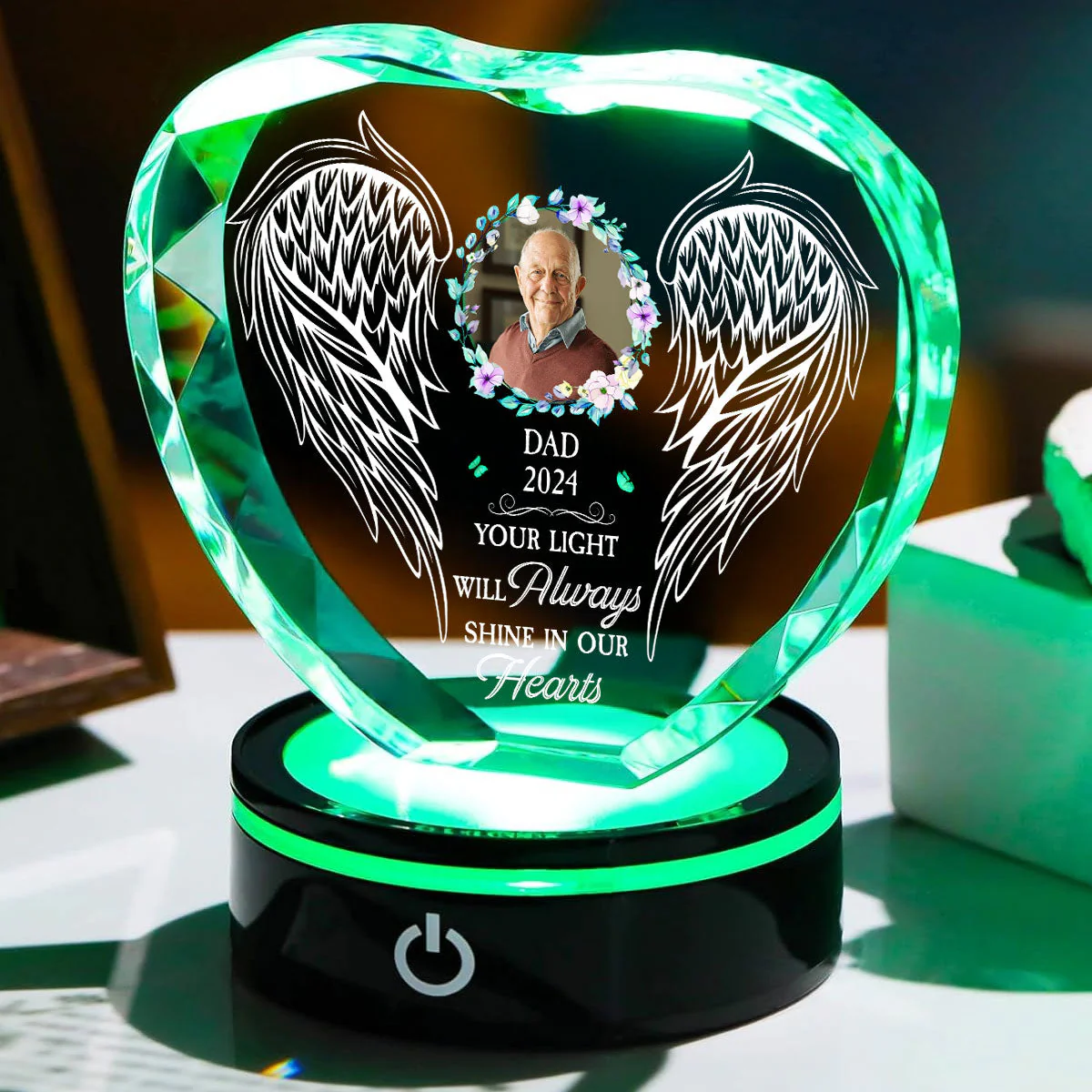 Shine In My Heart - Personalized Custom Crystal Led Light - Image 6