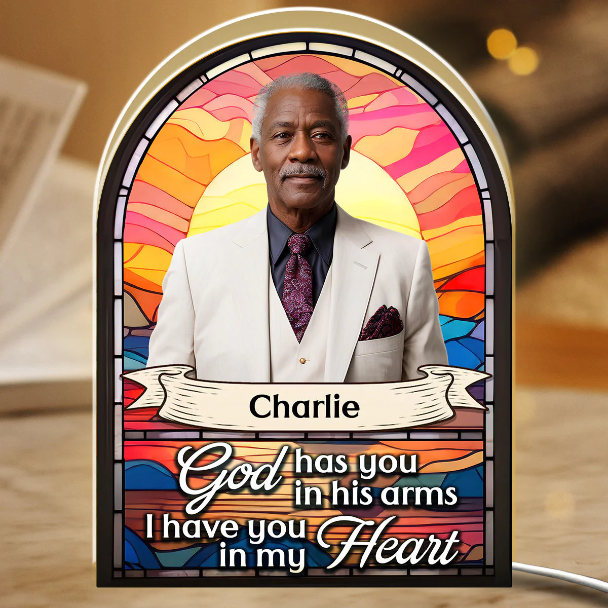 Shine In Our Hearts - Personalized Custom Light Box - Image 2