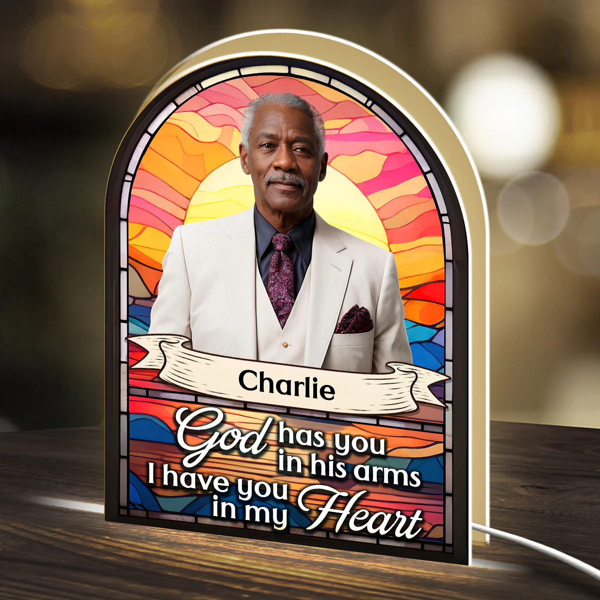 Shine In Our Hearts - Personalized Custom Light Box - Image 3