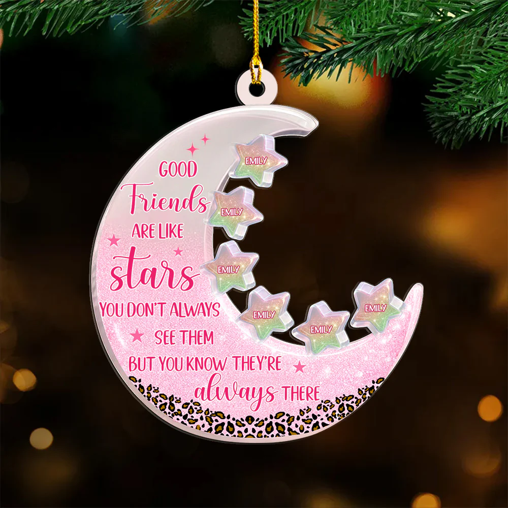 Shining Moon Crystal - Personalized Custom Acrylic Ornament - Image 6