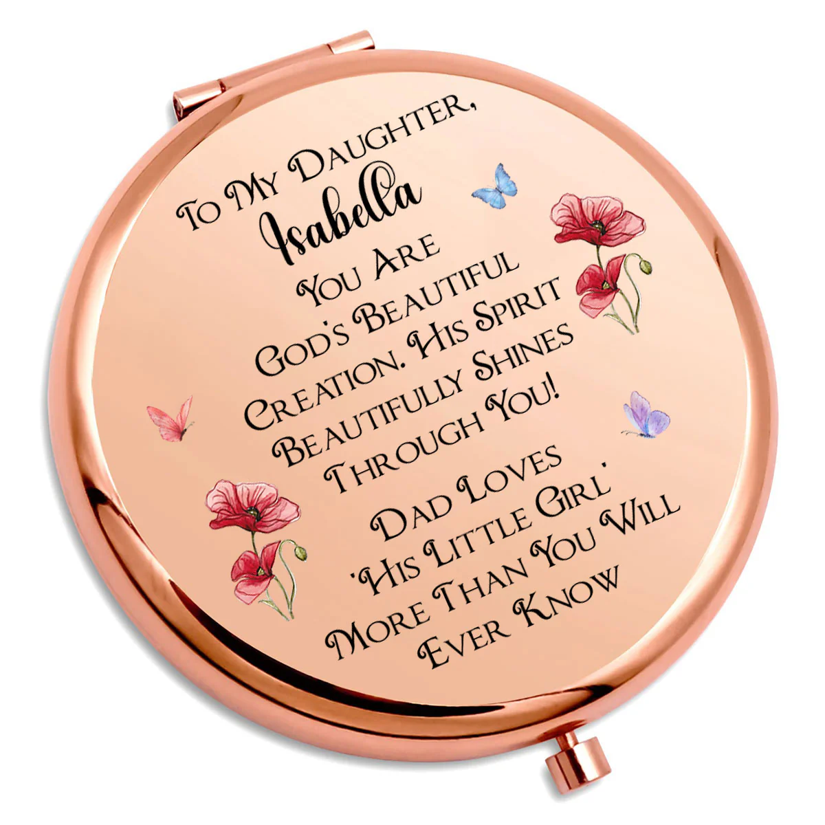 Shining Through His Spirit - Personalized Custom Compact Mirror - Image 5