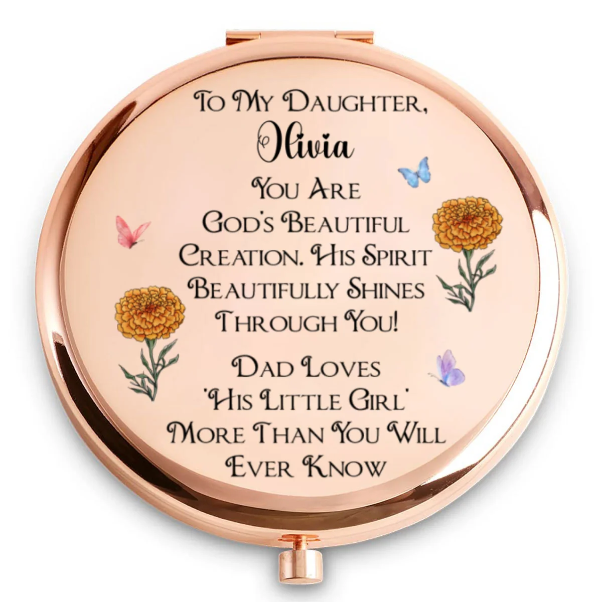 Shining Through His Spirit - Personalized Custom Compact Mirror - Image 6