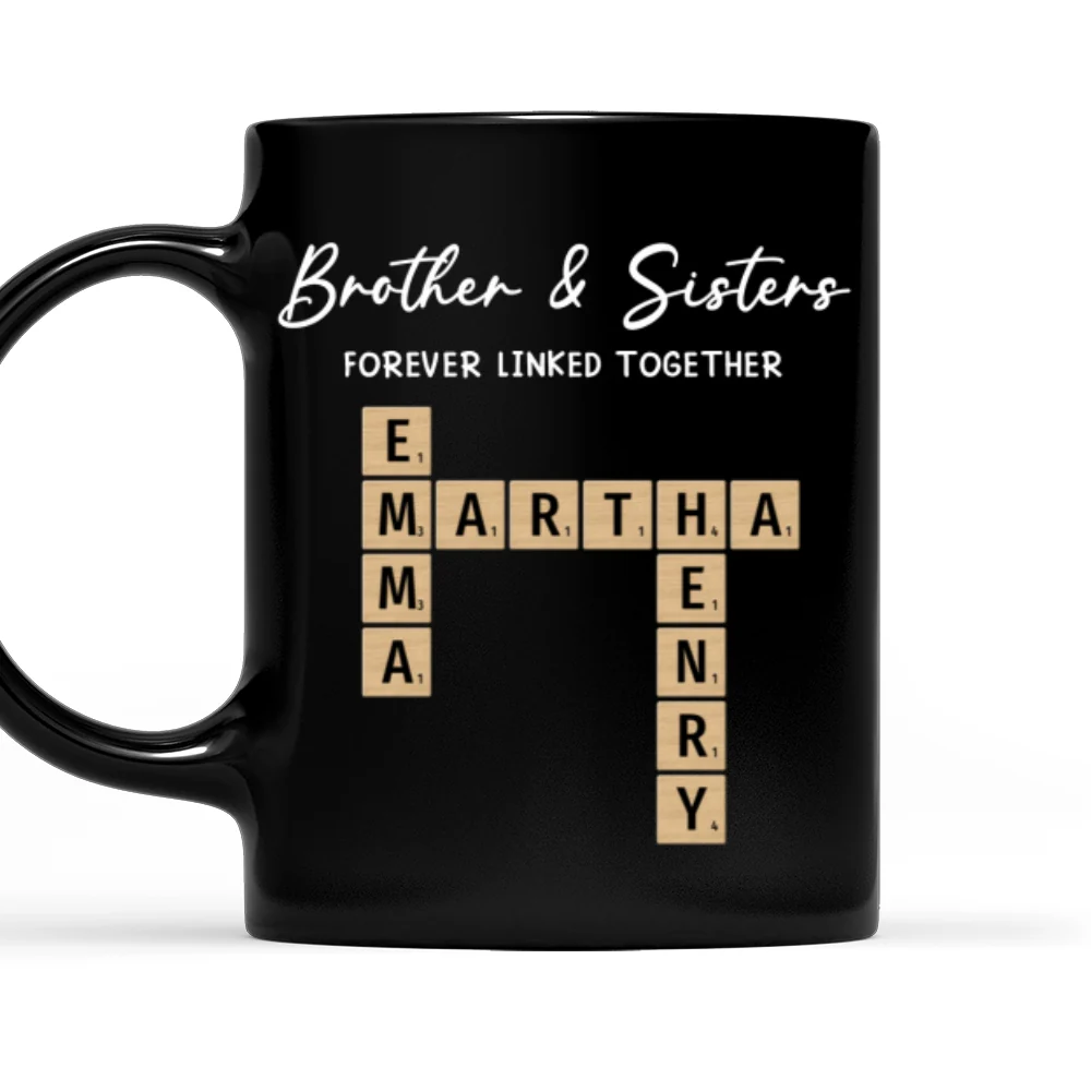 Siblings By Birth Friends By Choice - Personalized Custom Coffee Mug - Image 7