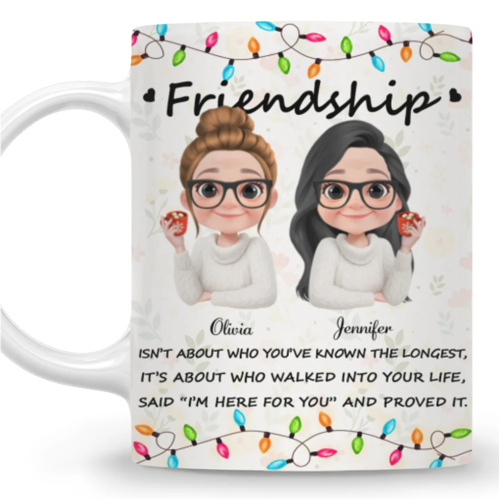 Side By Side Heart To Heart - Personalized Custom Coffee Mug - Image 7