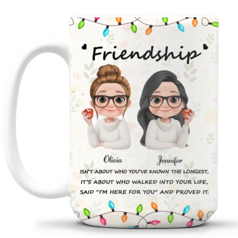 Side By Side Heart To Heart - Personalized Custom Coffee Mug - Image 8