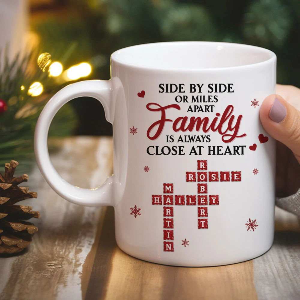 Side By Side - Personalized Custom Coffee Mug - Image 3