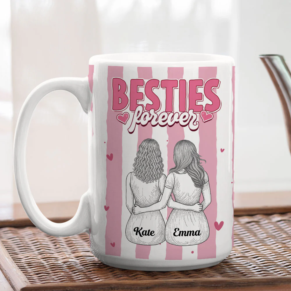 Sister Friend Always By My Side - Personalized Custom Coffee Mug - Image 4