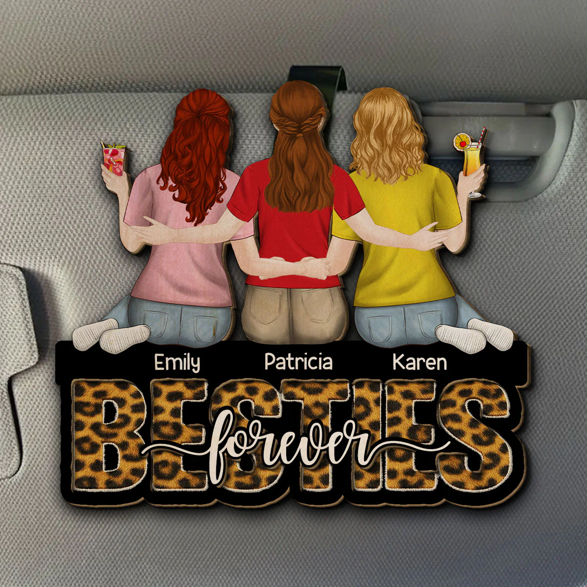 Sisters Always Together - Personalized Custom Car Visor Clip