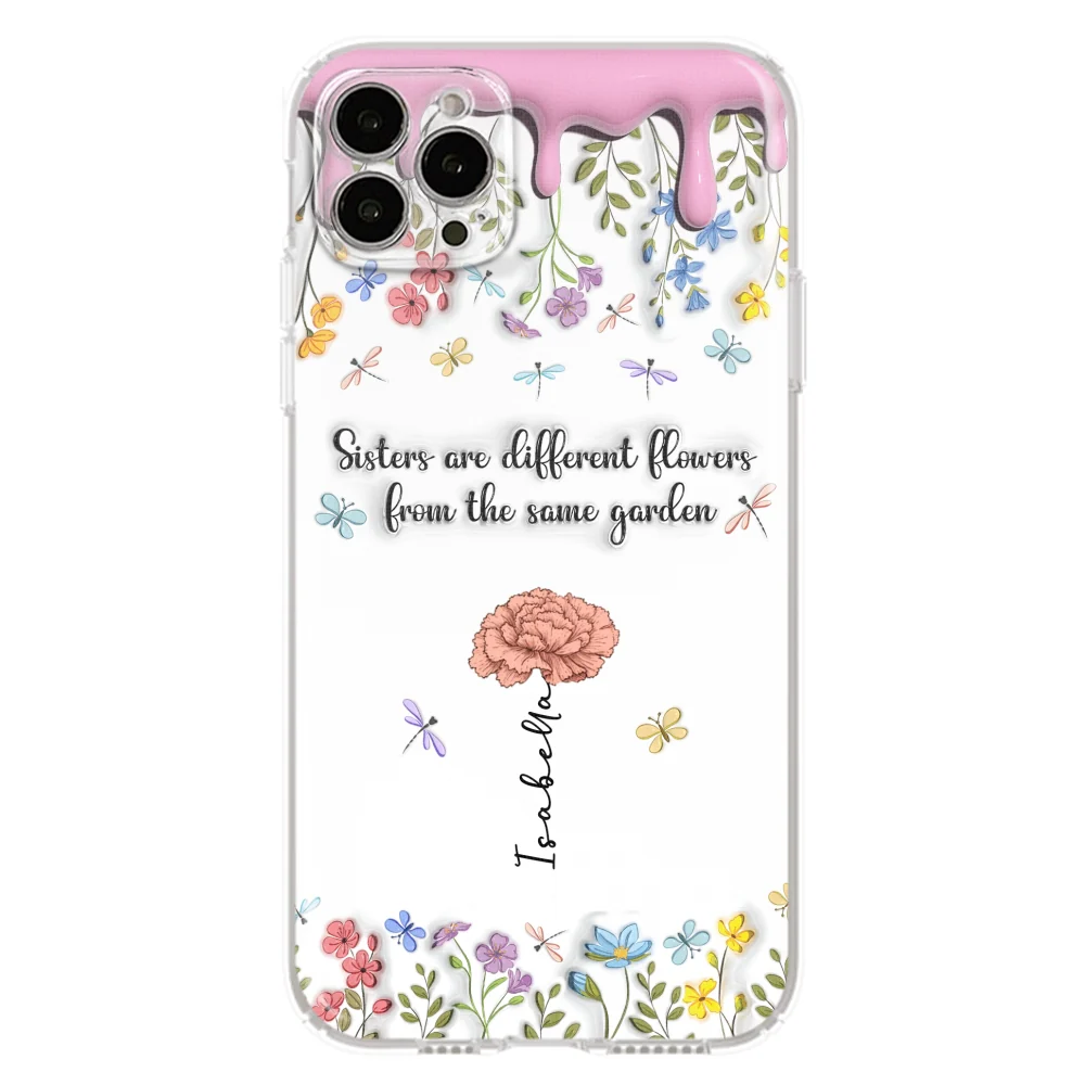 Sisters Are Different Flowers From The Same Garden - Personalized Custom 3D Inflated Effect Phone Case - Image 17