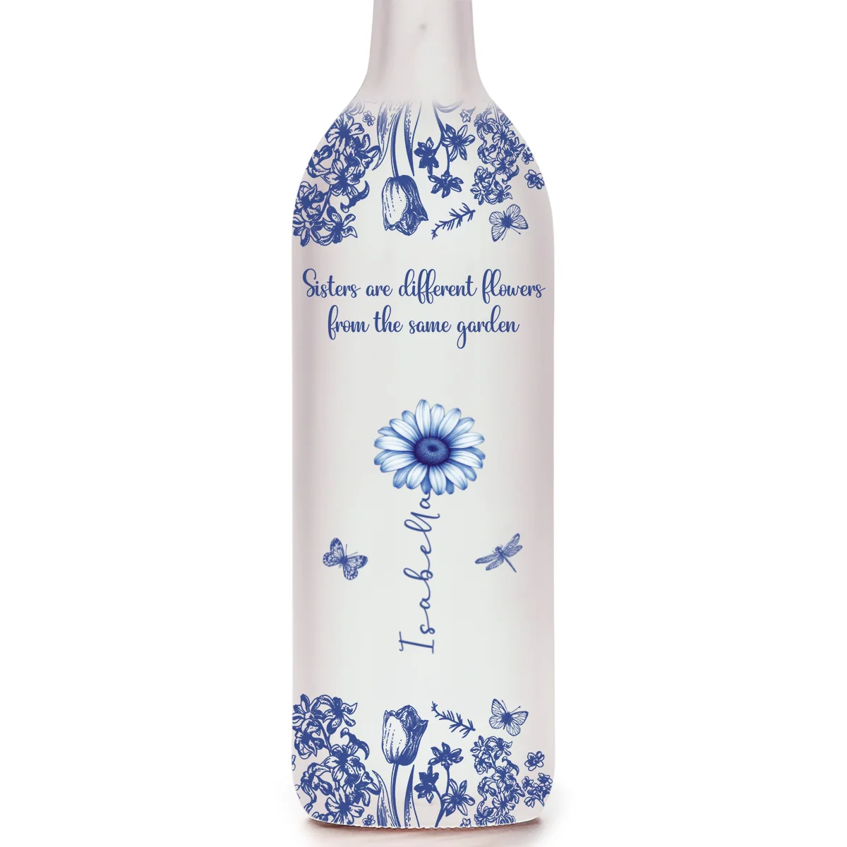 Sisters Are Different Flowers From The Same Garden - Personalized Custom Bottle Lamp - Image 6
