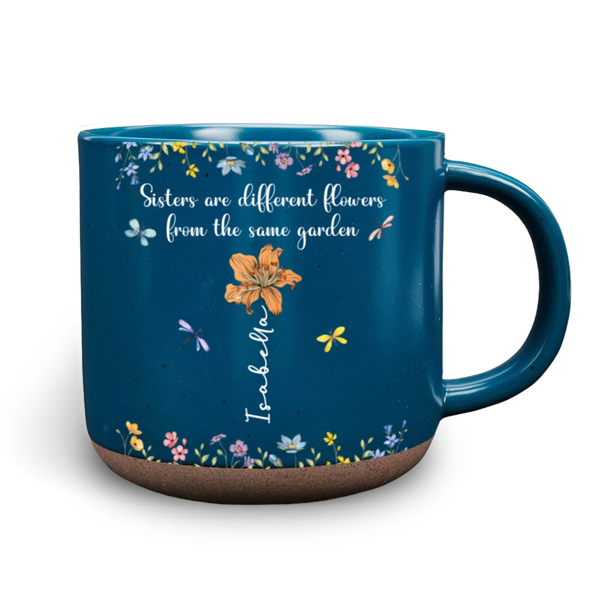 Sisters Are Different Flowers From The Same Garden - Personalized Custom Pottery Mug - Image 8
