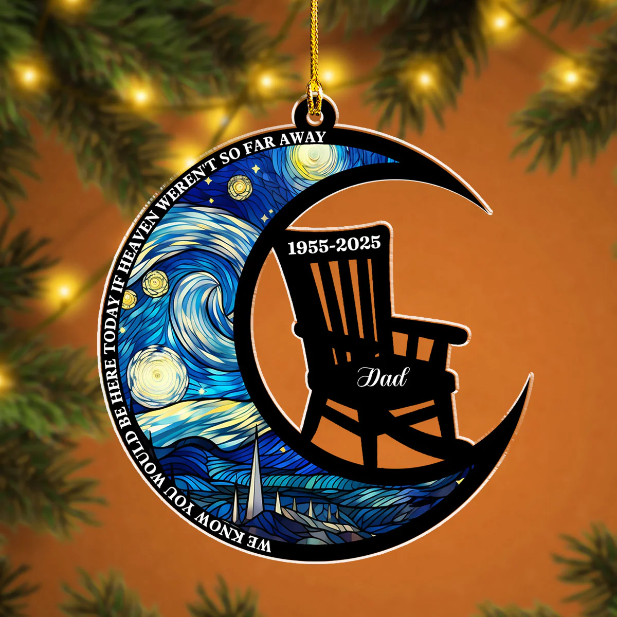 Sit In Heaven - Personalized Custom Acrylic Ornament - Image 4