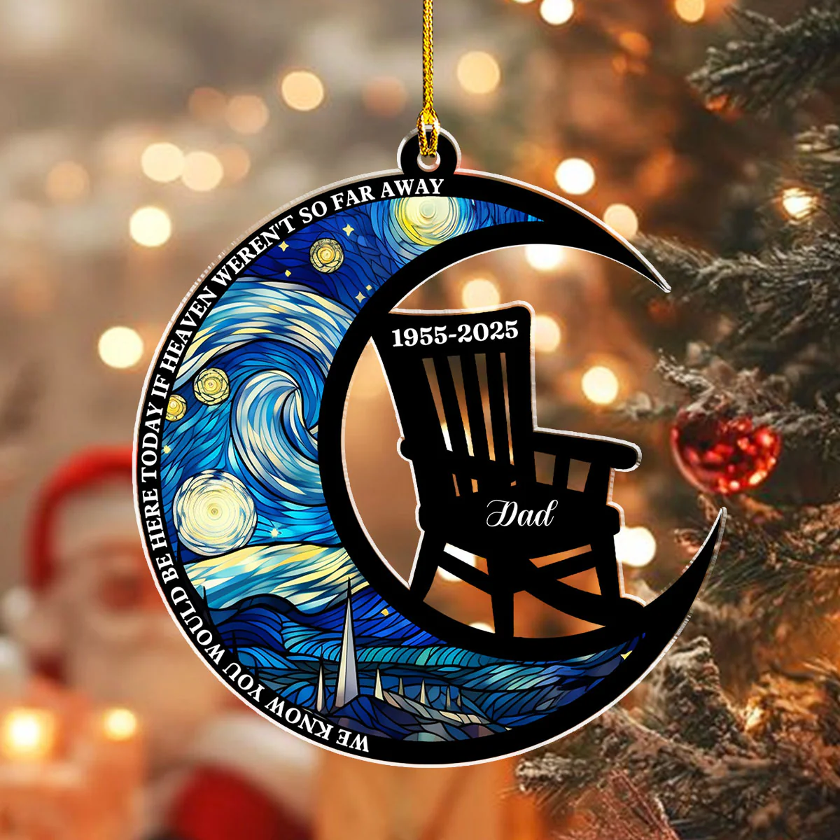 Sit In Heaven - Personalized Custom Acrylic Ornament - Image 5