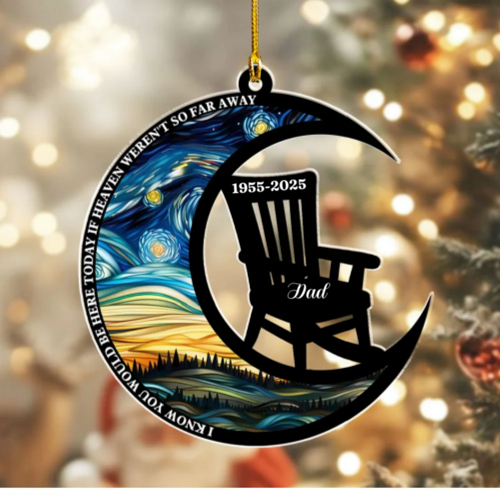 Sit In Heaven - Personalized Custom Acrylic Ornament - Image 7