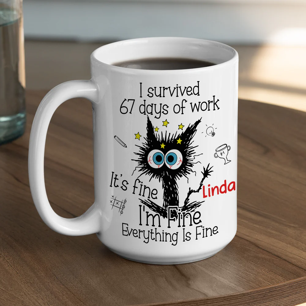 Six Seven Days Of Work - Personalized Custom Coffee Mug - Image 5