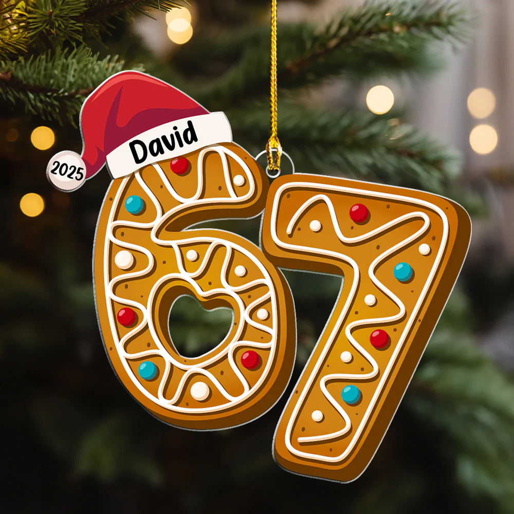 Six Seven Teen Slang - Personalized Custom Acrylic Ornament