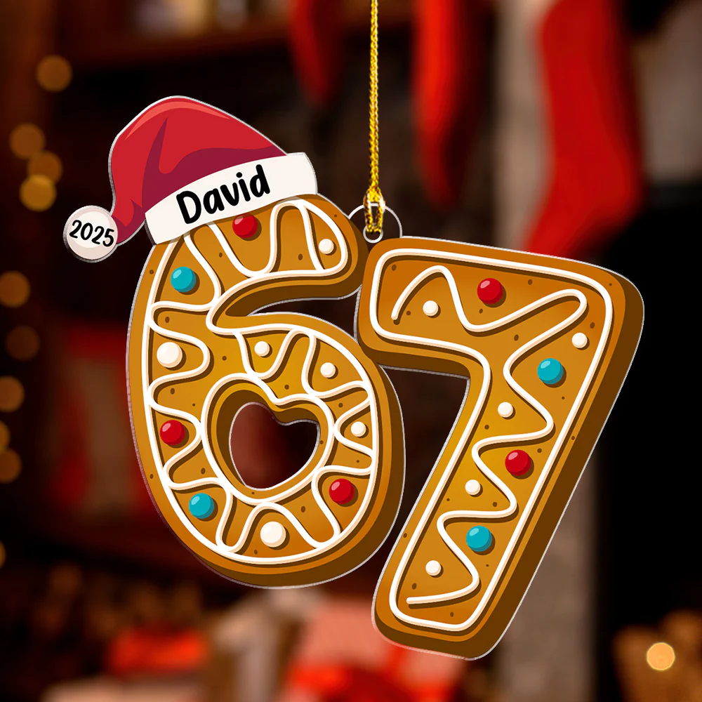 Six Seven Teen Slang - Personalized Custom Acrylic Ornament - Image 4