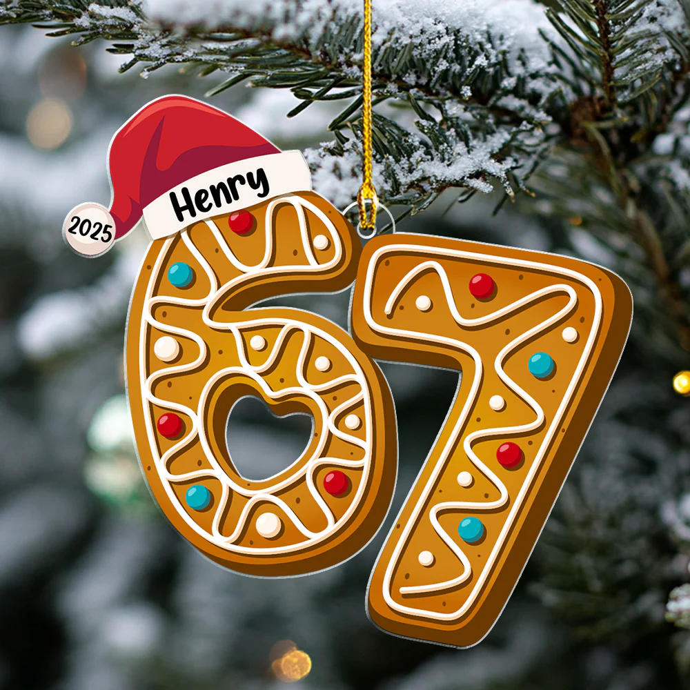 Six Seven Teen Slang - Personalized Custom Acrylic Ornament - Image 5