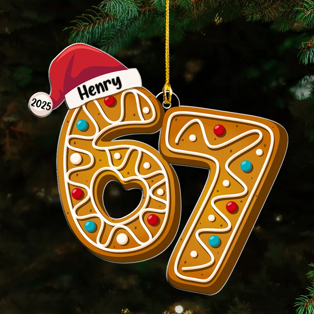Six Seven Teen Slang - Personalized Custom Acrylic Ornament - Image 8