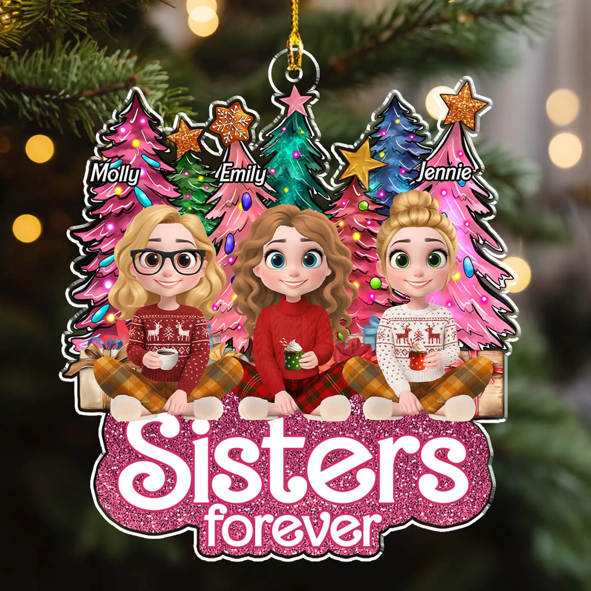 Slay Girls - Personalized Custom Acrylic Ornament - Image 5
