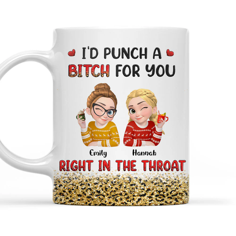 Slightly Unstable Bestie - Personalized Custom Coffee Mug