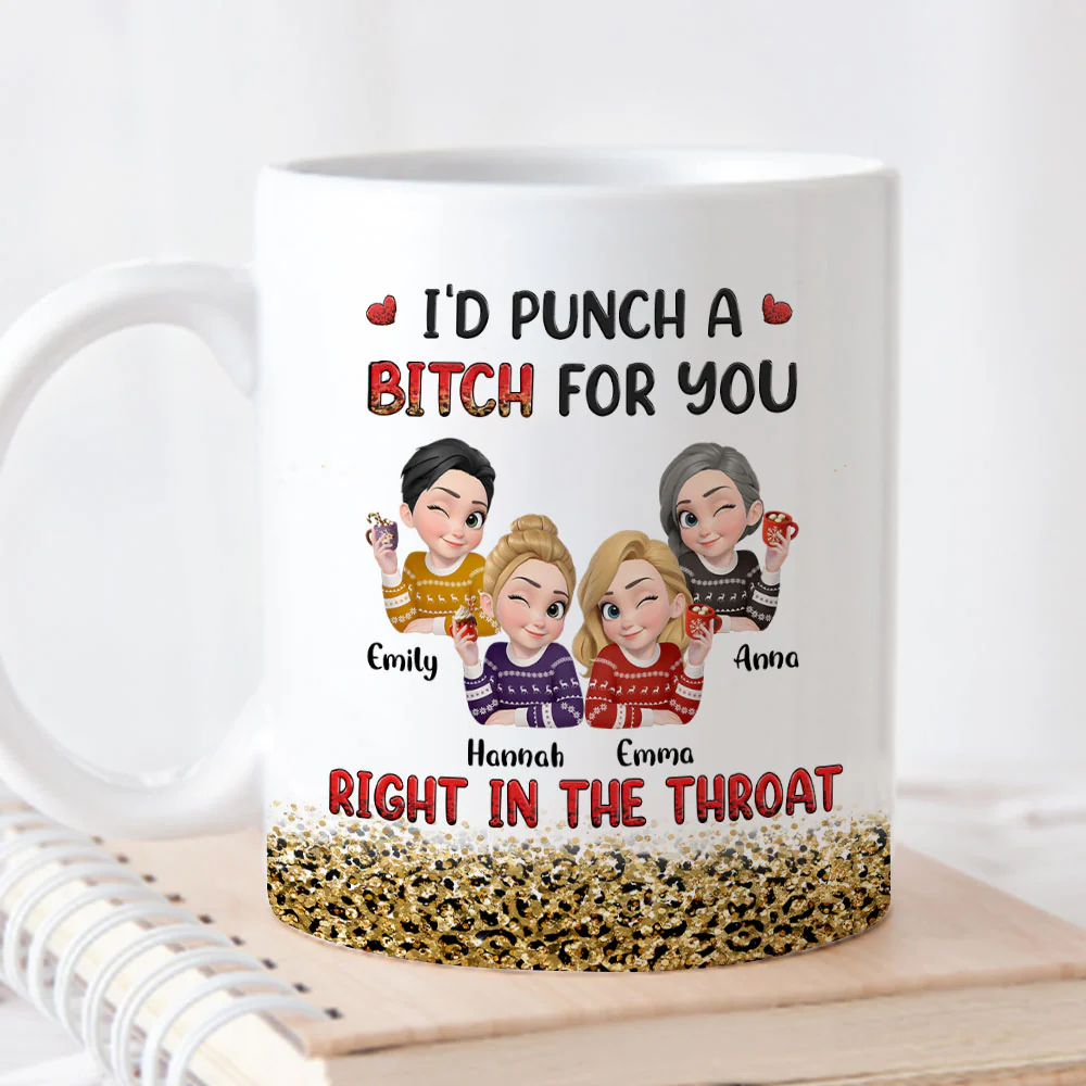 Slightly Unstable Bestie - Personalized Custom Coffee Mug - Image 4