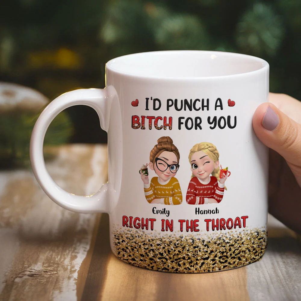 Slightly Unstable Bestie - Personalized Custom Coffee Mug - Image 6