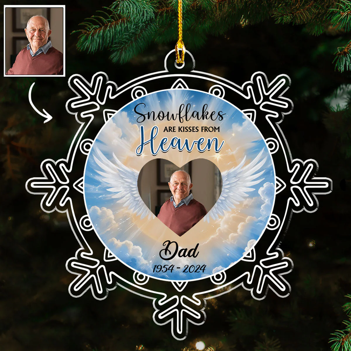 Snowflakes - Personalized Custom Acrylic Ornament