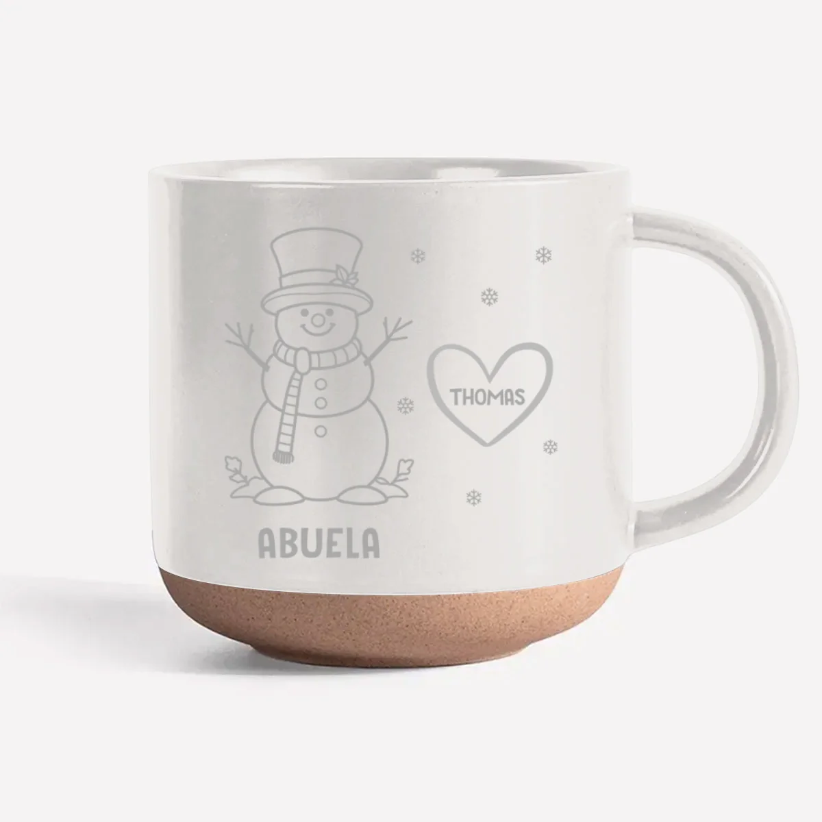 Snowman Grandma Ever - Personalized Custom Engraved Pottery Mug - Image 7