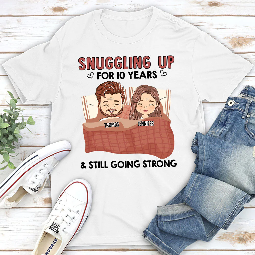 Snuggling Up - Personalized Custom Unisex T-shirt - Image 2