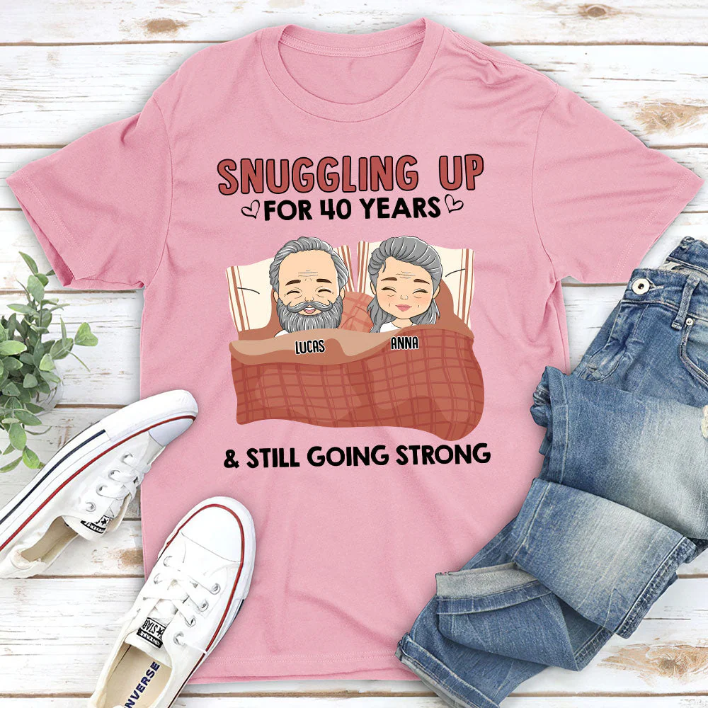 Snuggling Up - Personalized Custom Unisex T-shirt - Image 4