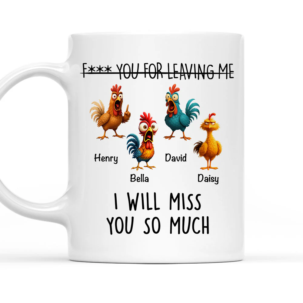 So Hard To Say Goodbye - Personalized Custom Coffee Mug