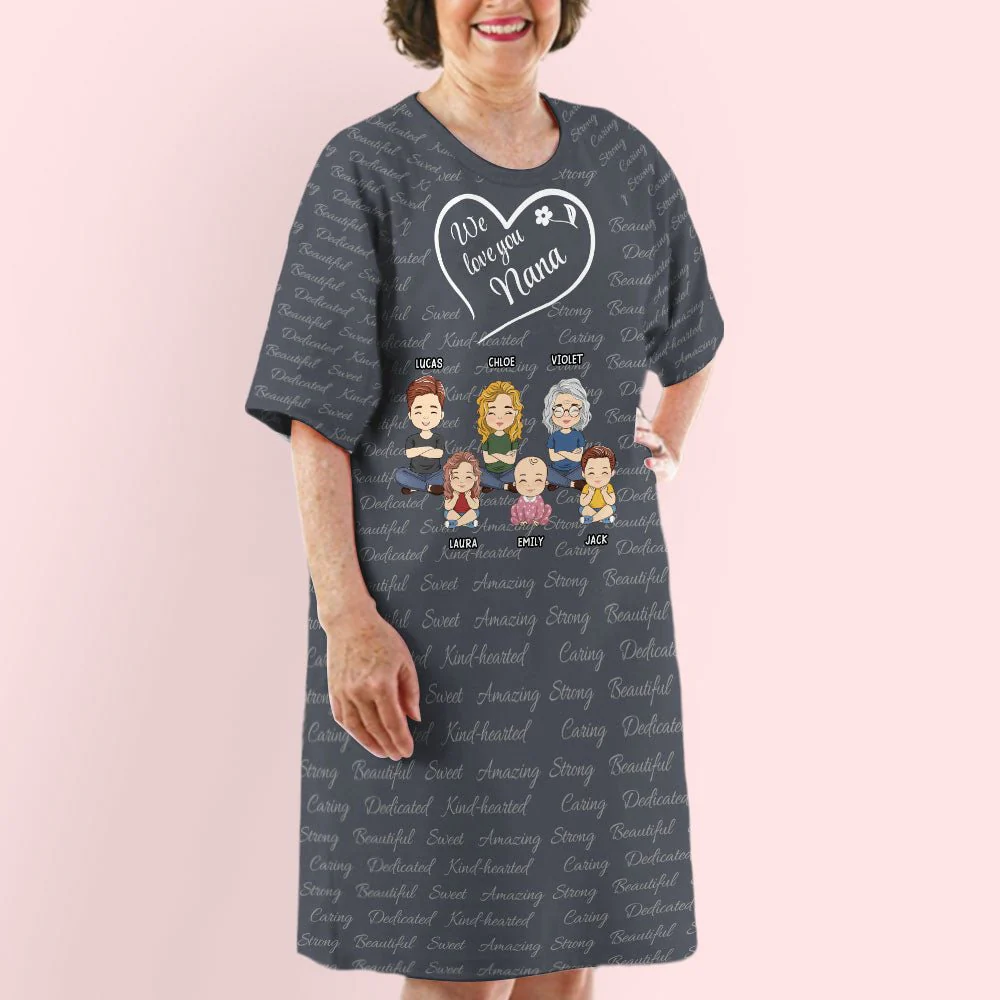 So Much Love For Grandma - Personalized Custom 3/4 Sleeve Dress - Image 5