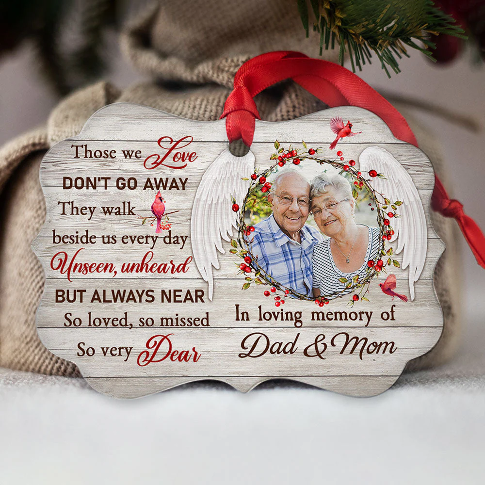 So Very Dear - Personalized Custom Photo Aluminum Ornament - Image 2