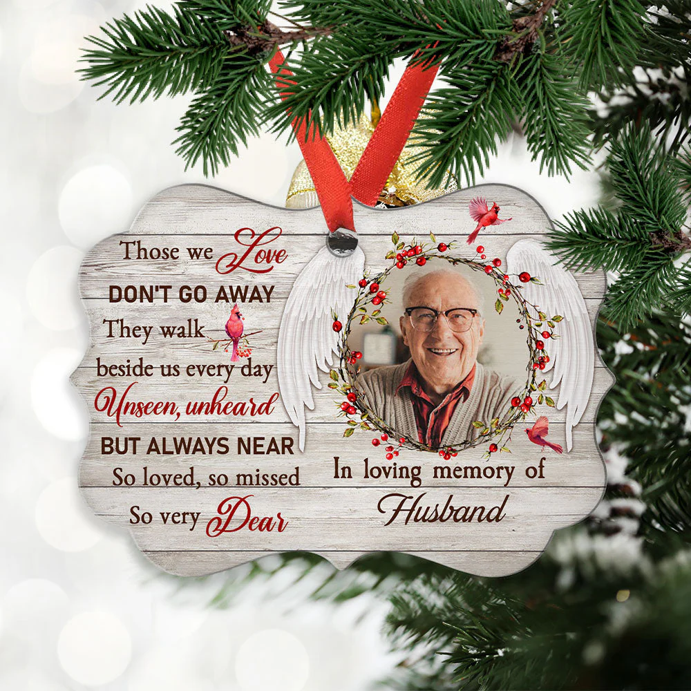 So Very Dear - Personalized Custom Photo Aluminum Ornament - Image 4