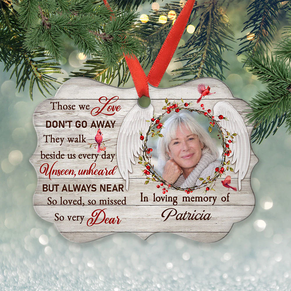 So Very Dear - Personalized Custom Photo Aluminum Ornament - Image 5